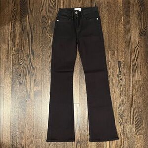 Frame Denim Black Flare Jeans